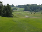 View looking back from the first tee towards the seventh green and the eighth fairway in the distance (40kb)