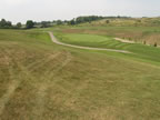 View from on top of the hill between the fifth and sixth holes (48kb)